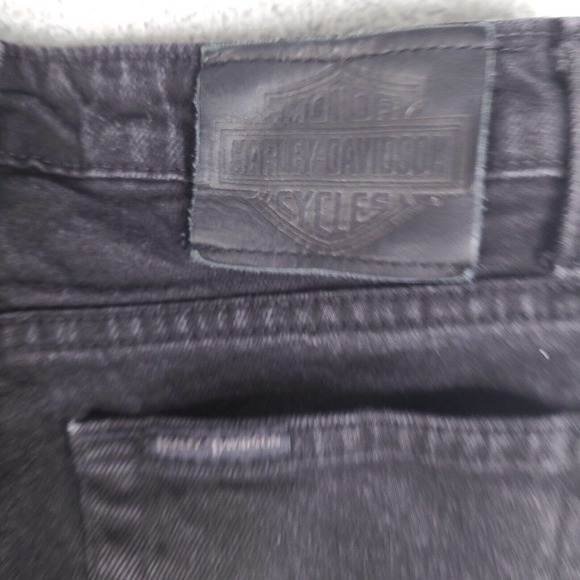 Harley Davidson Jeans Womens 4P Black Denim Bootcut 27x27 Cotton Blend - Picture 10 of 15